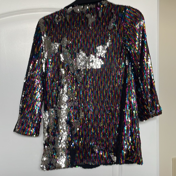 Rosa Multi Sequin Cartonnier Blazer - Picture 7 of 9
